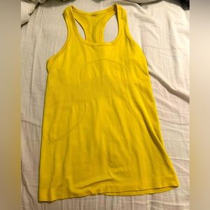LULULEMON Swiftly Tech Tank Top yellow